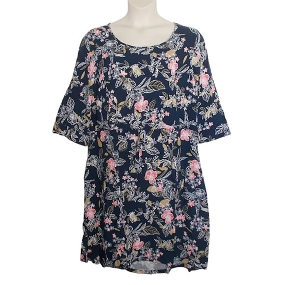 Woman Within Dresses & Skirts - FIRM PRICE Woman Within 18 20 NEW Navy Floral Dress Final Price